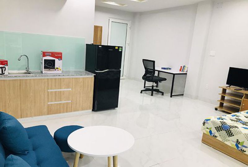 Serviced apartment for rent in Thao Dien area District 2 with nice balcony