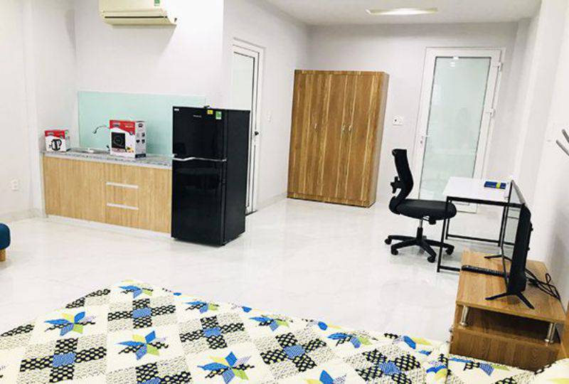 Serviced apartment for rent in Thao Dien area District 2 with nice balcony