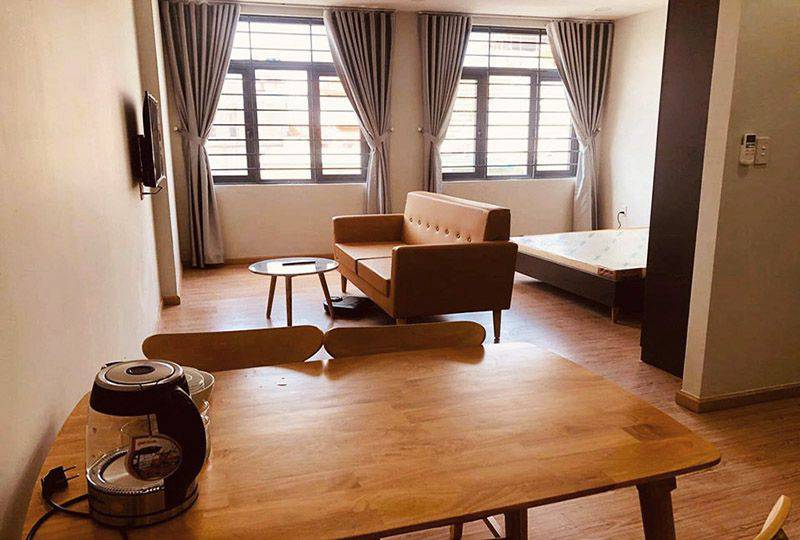 Serviced apartment for rent in Tan Binh District Yen The street