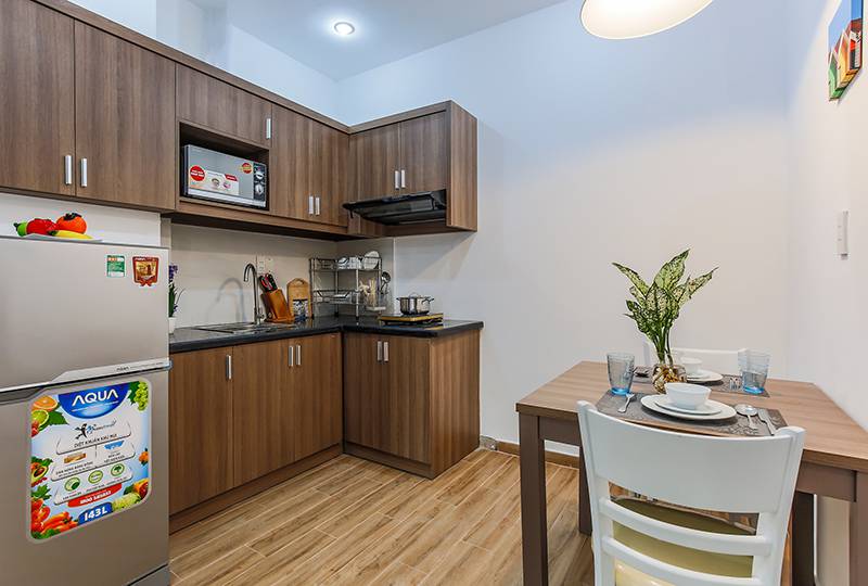 Serviced apartment for rent in District 1 Saigon on Tran Nhat Duat Street