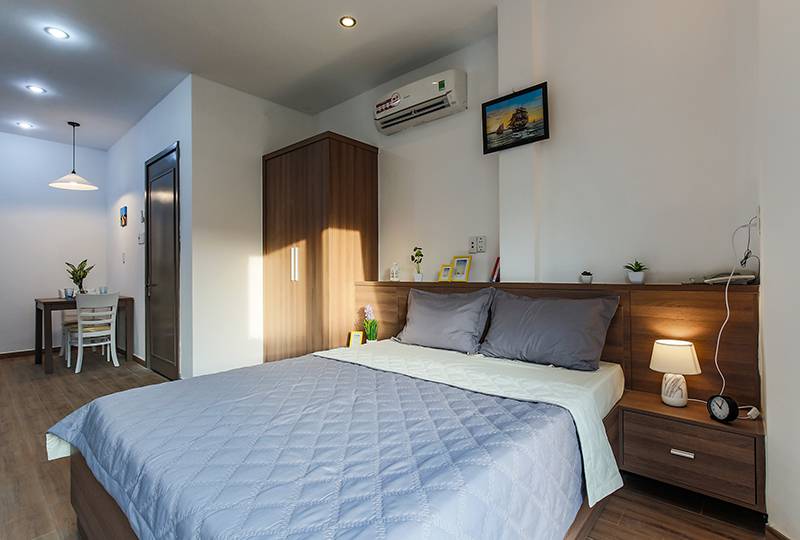 Serviced apartment for rent in District 1 Saigon on Tran Nhat Duat Street