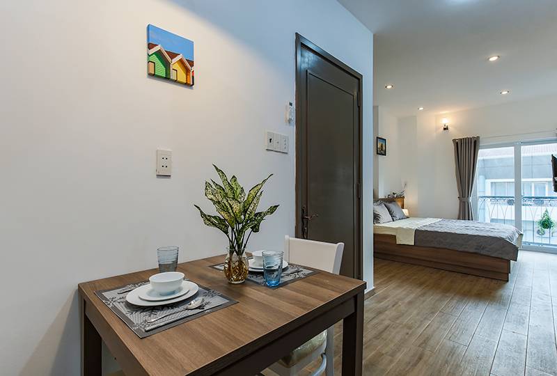 Serviced apartment for rent in District 1 Saigon on Tran Nhat Duat Street