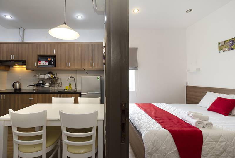 Now leasing a serviced apartment in on Tan Dinh area District 1 HCMC 