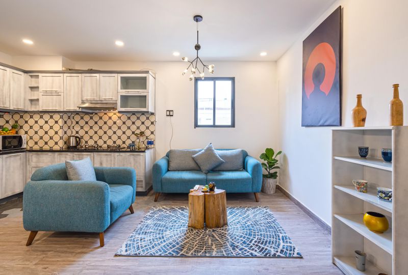 Serviced apartment for rent in District 1 - Fresh style with terrace