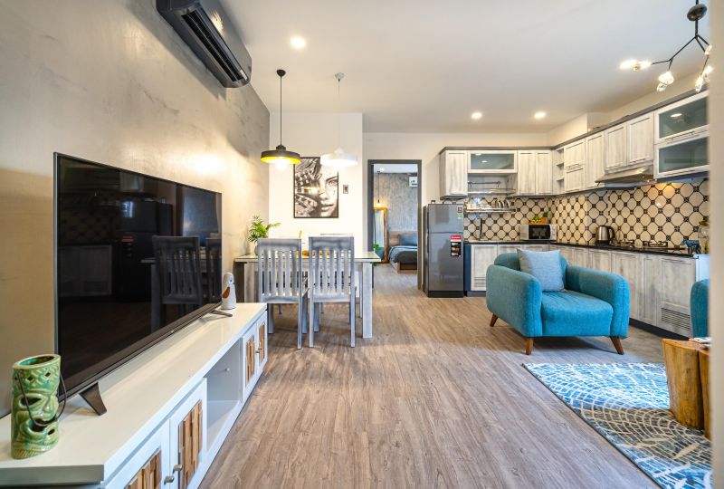Serviced apartment for rent in District 1 - Fresh style with terrace