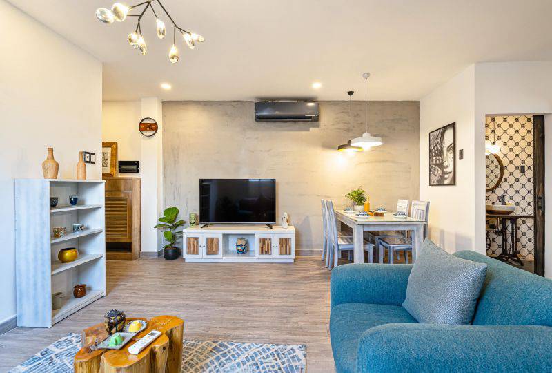 Serviced apartment for rent in District 1 - Fresh style with terrace