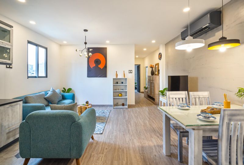 Serviced apartment for rent in District 1 - Fresh style with terrace