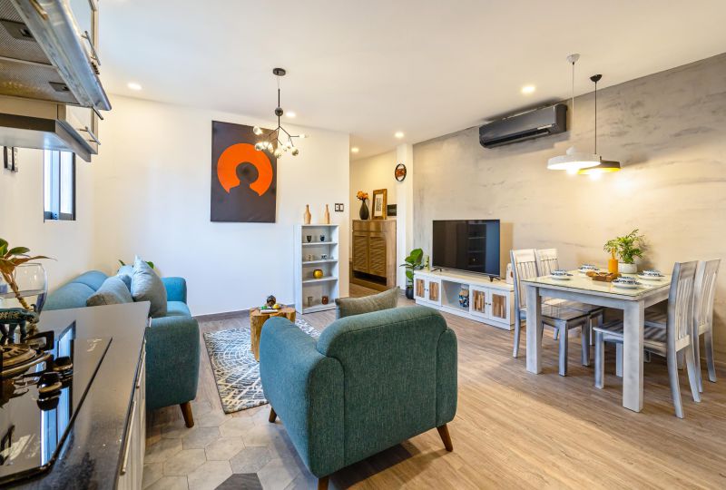 Serviced apartment for rent in District 1 - Fresh style with terrace