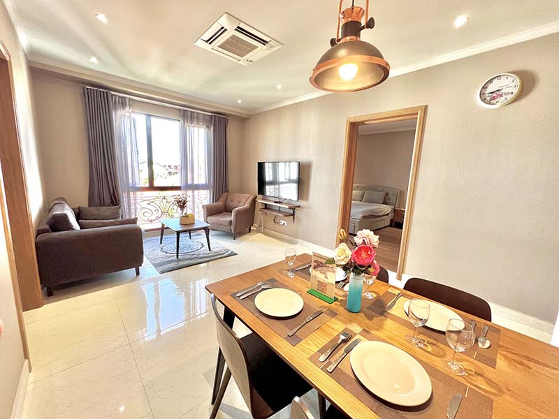 Serviced apartment for rent in Thao Dien area District 2 with swimming pool