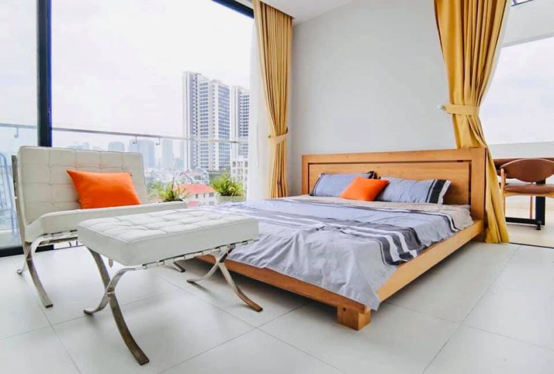 Serviced apartment for rent on Thao Dien, Dist 2 - Terrace garden studio