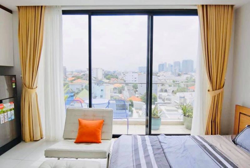 Serviced apartment for rent on Thao Dien, Dist 2 - Terrace garden studio