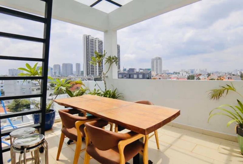 Serviced apartment for rent on Thao Dien, Dist 2 - Terrace garden studio