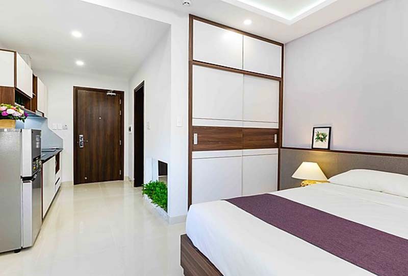 Serviced apartment for rent on Ung Van Khiem Street Binh Thanh Dist
