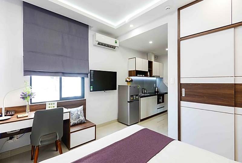 Serviced apartment for rent on Ung Van Khiem Street Binh Thanh Dist