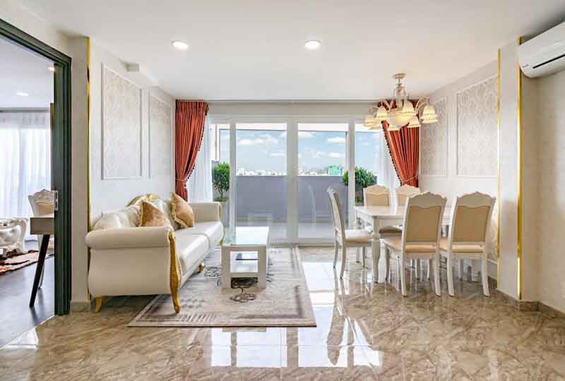 Penthouse for rent in District 3 Saigon with fully furnished