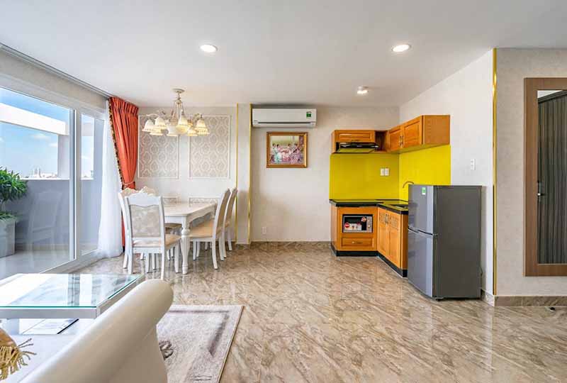 Penthouse for rent in District 3 Saigon with fully furnished