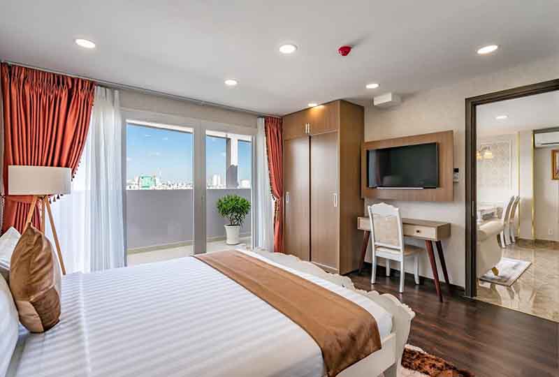 Penthouse for rent in District 3 Saigon with fully furnished