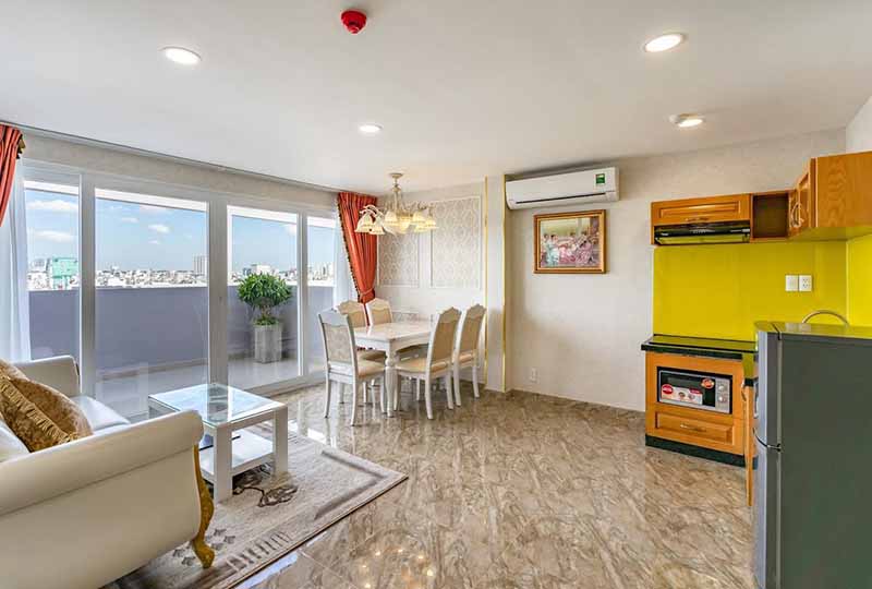 Penthouse for rent in District 3 Saigon with fully furnished