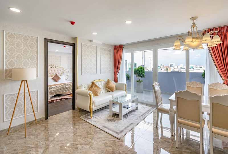 Penthouse for rent in District 3 Saigon with fully furnished
