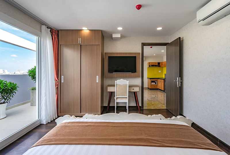 Penthouse for rent in District 3 Saigon with fully furnished