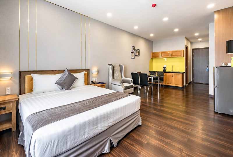 Studio Serviced apartment in District 3 for lease in Saigon Center