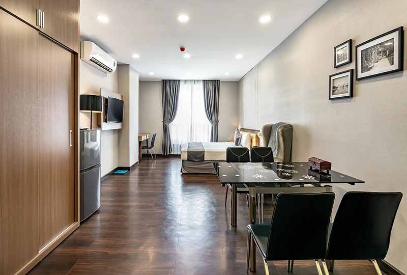 Studio Serviced apartment in District 3 for lease in Saigon Center