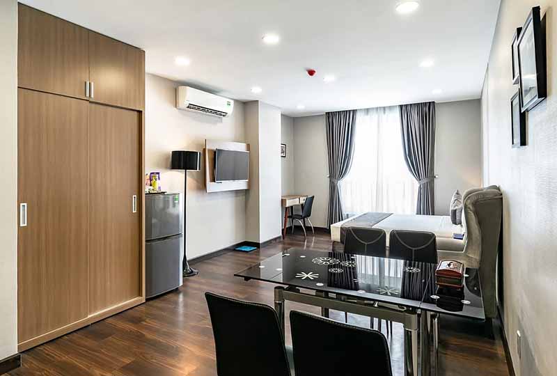 Studio Serviced apartment in District 3 for lease in Saigon Center