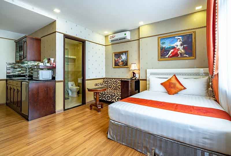 Serviced studio apartment for rent on Phu My Hung District 1