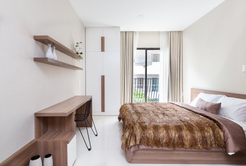 Serviced apartment on Nguyen Huy Tuong Street for rent in Binh Thanh Dist