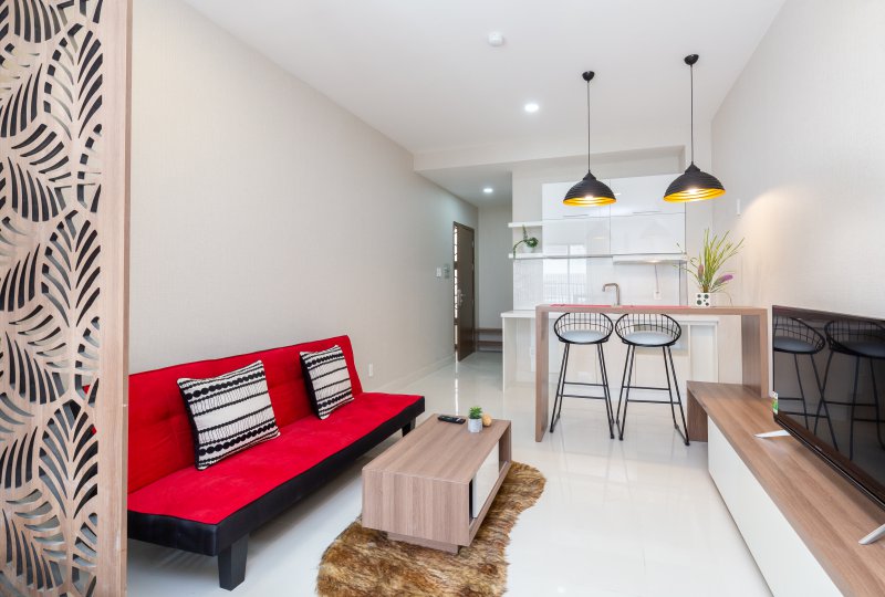 Serviced apartment on Nguyen Huy Tuong Street for rent in Binh Thanh Dist