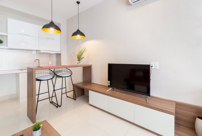 Serviced apartment on Nguyen Huy Tuong Street for rent in Binh Thanh Dist