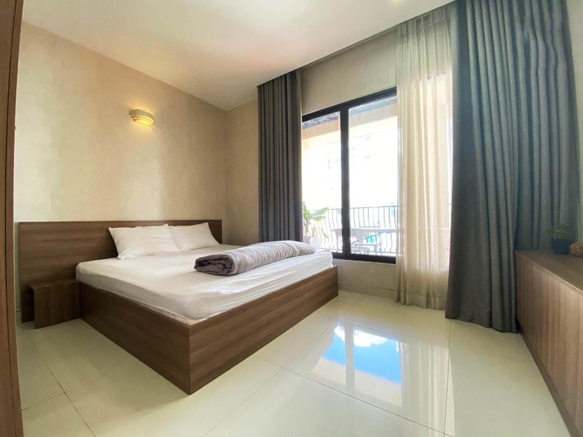 Two bedroom serviced apartment for rent In Binh Thanh Dist, next to Dinh Tien Hoang