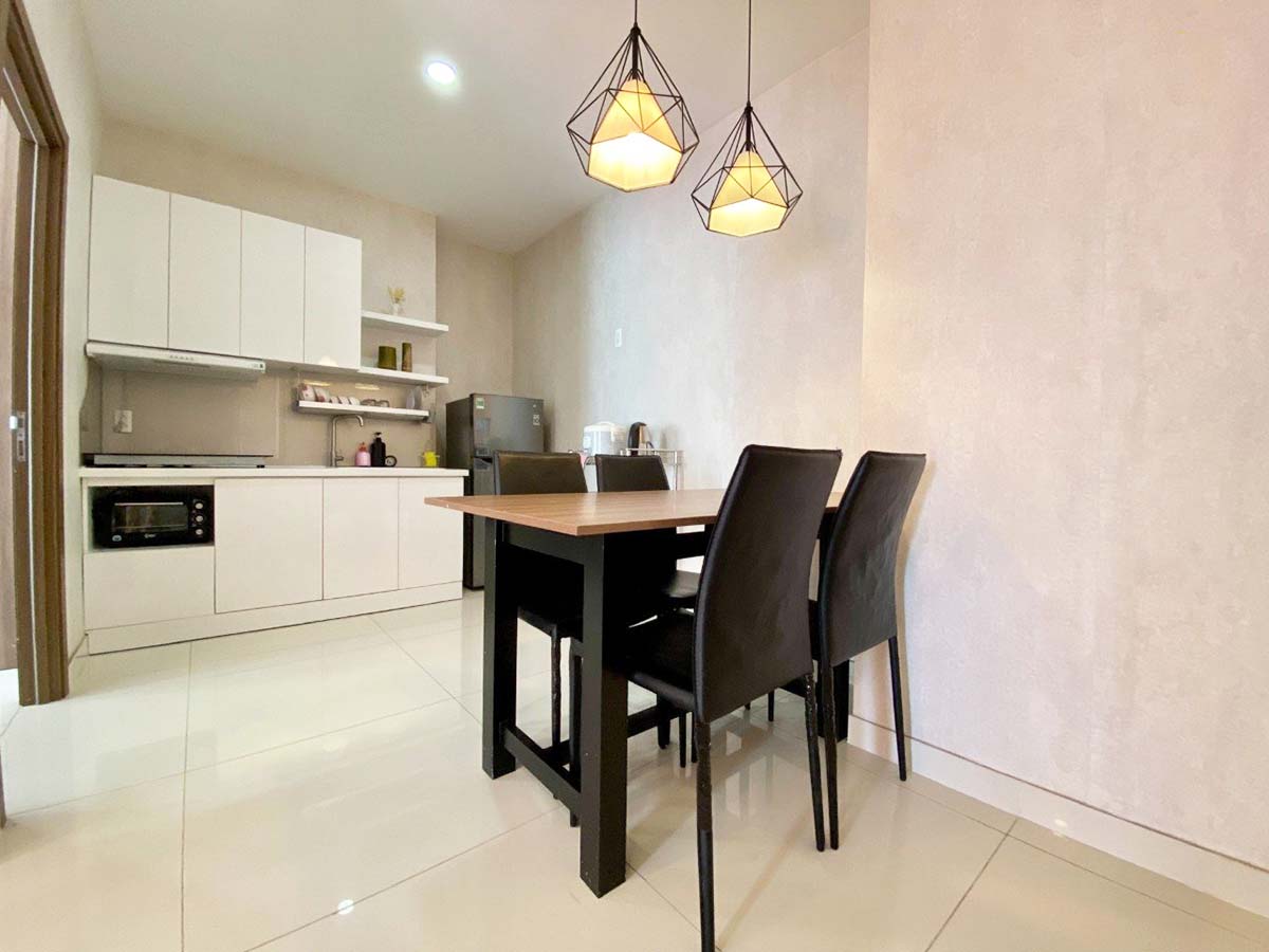 Two bedroom serviced apartment for rent In Binh Thanh Dist, next to Dinh Tien Hoang