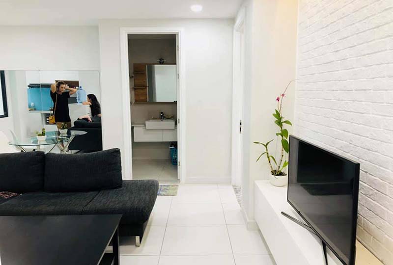 Two-bedroom serviced flat for lease on Thao Dien area Dist 2 Saigon