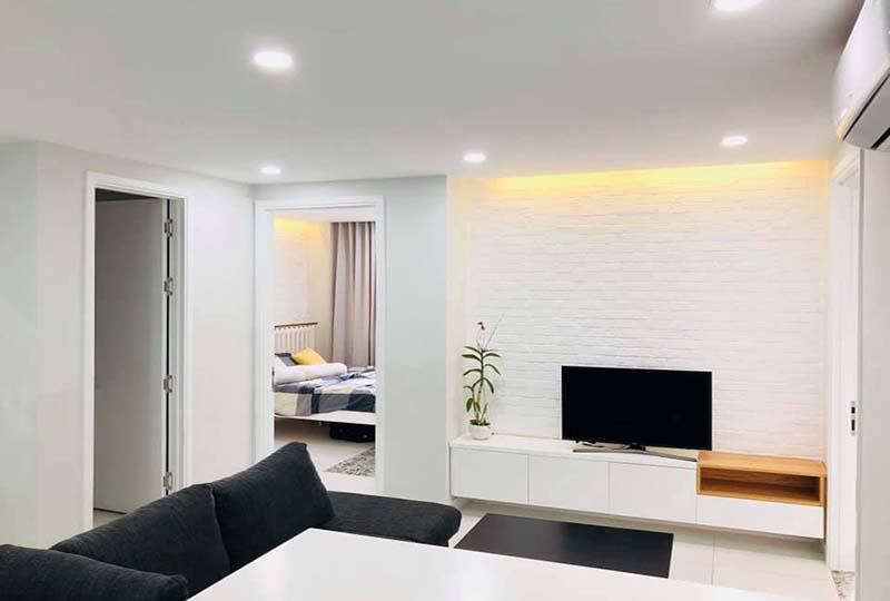 Two-bedroom serviced flat for lease on Thao Dien area Dist 2 Saigon