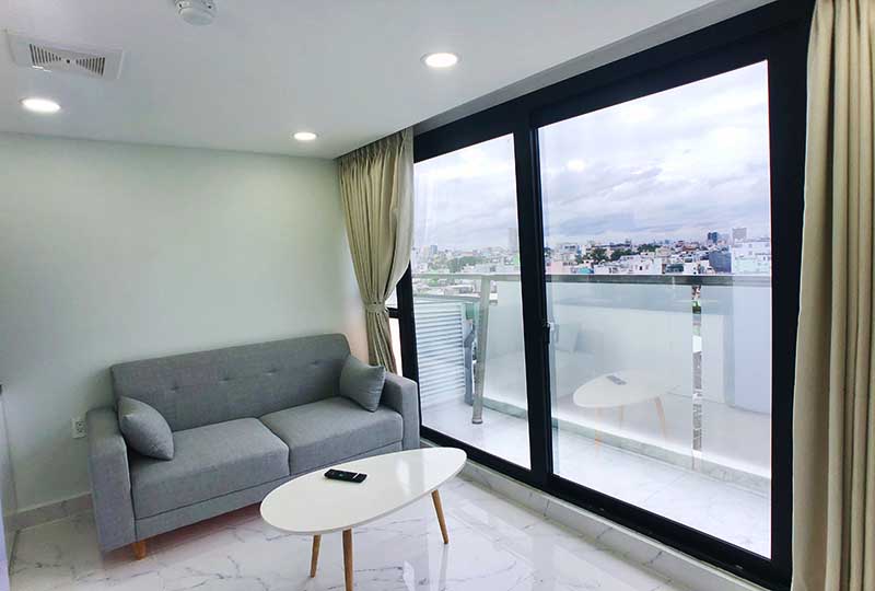 Bright Serviced apartment for rent in District 3 on Nguyen Thong Street