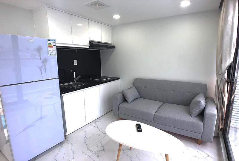Bright Serviced apartment for rent in District 3 on Nguyen Thong Street