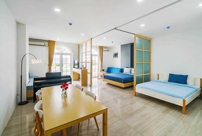 Two bedroom serviced apartment renting in District 3 Vuon Chuoi Street