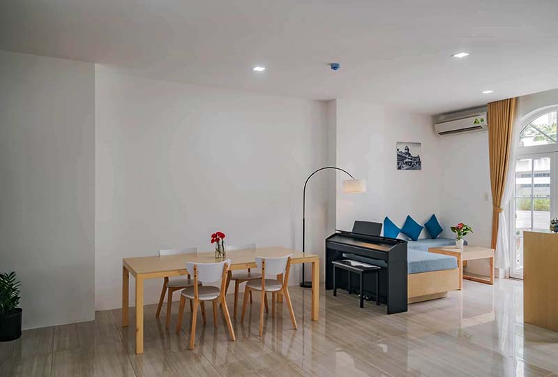 Two bedroom serviced apartment renting in District 3 Vuon Chuoi Street