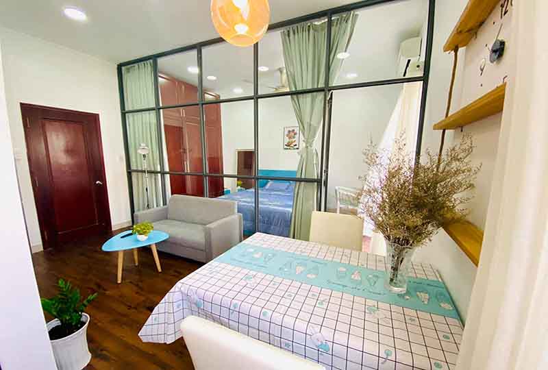 Nice concept apartment for rent in Binh Thanh Dist comes with full services 