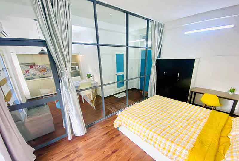 Nice concept apartment for rent in Binh Thanh Dist comes with full services 