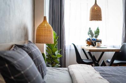 Cozy Retro concept serviced apartment rental in District 1 Saigon