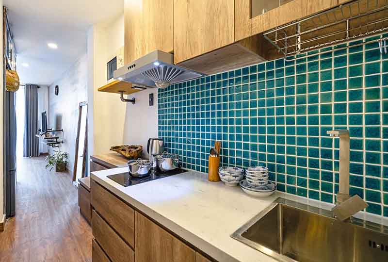 Cozy Retro concept serviced apartment rental in District 1 Saigon
