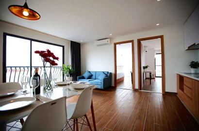Cozy serviced apartment for lease on Tran Binh Trong Street, Saigon