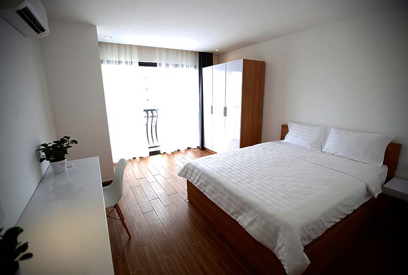 Cozy serviced apartment for lease on Tran Binh Trong Street, Saigon