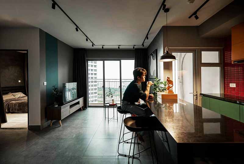 Apartment for rent in District 2 on Palm Heights Building