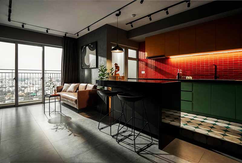 Apartment for rent in District 2 on Palm Heights Building