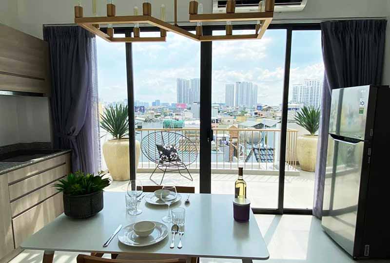 Serviced apartment for rent in District 4 next to District 1 Saigon