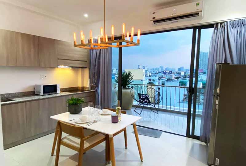 Serviced apartment for rent in District 4 next to District 1 Saigon