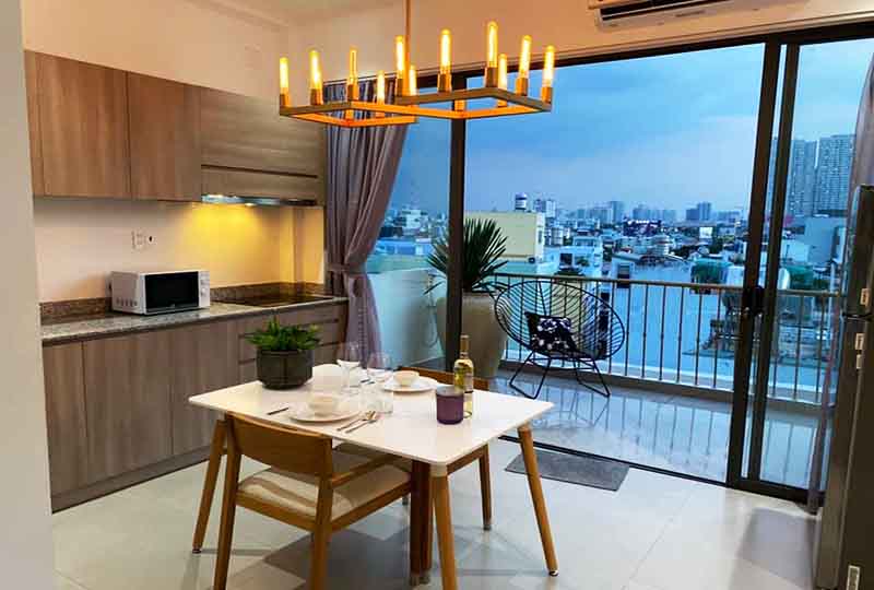 Serviced apartment for rent in District 4 next to District 1 Saigon